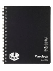 Note Book Spirax P592A Pp S/O 240Pg Black