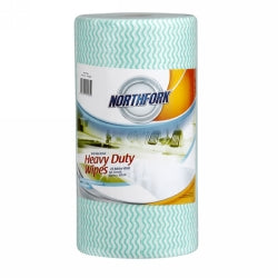 Cleaning Wipes Hd Northfork Antibacterial Green Roll 90