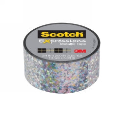 Tape Metallic Scotch 19Mmx5M Expressions Silver