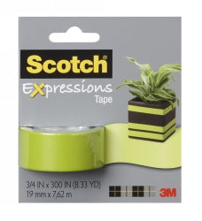 Tape Decorative Scotch Expressions 19Mm X 7.62M  Green