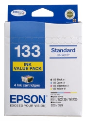 Inkjet Cart Epson T133692 T133 Inks Value Pack 4 Colours