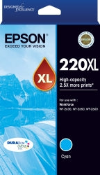 Inkjet Cart Epson T294292 220Xl High Cap Durabrite Ultra Cyan