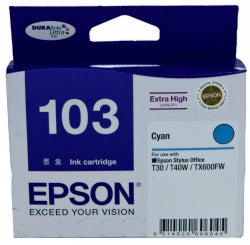 Inkjet Cart Epson 103N Cyan High Yield