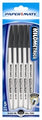 Pen P/Mate Bp Kilometrico Med Black 5Pk H/Sell