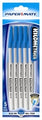 Pen P/Mate Bp Kilometrico Med Blue 5 Pk H/Sell