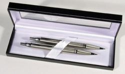 Pen Pencil Set Parker Bp Im S/Steel C/Trim With Gift Box