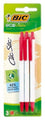 Pen Bic Ecolutions Clic Stic Red Hang Sell B/P 3