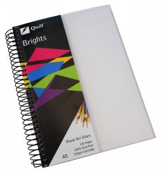 Visual Art Diary Quill A5 Brights Frosted 60Lf