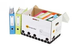 Binder Box Marbig Black/White