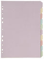 Dividers Marbig Enviro Manilla 10 Tab Coloured 100% Recycled