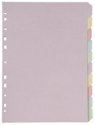 Dividers Marbig Enviro Manilla 10 Tab Coloured 100% Recycled