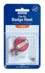 Badge Kevron Clip On Reel Asst