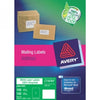 Label Enviro  Avery 199.6X289.1Mm 100% Recycled 1/Sheet Box 100 White