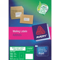 Label Enviro  Avery 199.6X289.1Mm 100% Recycled 1/Sheet Box 100 White