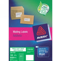 Label Enviro  Avery 38.1X21.2Mm 100% Recycled 65/Sheet Box 100 White