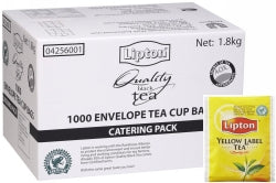 Tea Bags Liptons Black Envelope 1000'S