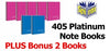 Note Book Spirax 405 Platinum A5 Pink Plus Bonus 2 Blue 405 Books