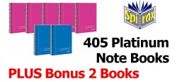 Note Book Spirax 405 Platinum A5 Pink Plus Bonus 2 Blue 405 Books