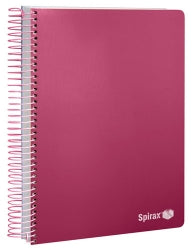 Note Book Spirax P304 Pp A4 Red 60Lf