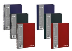 Note Book Spirax 524 A4 Linen Wiro Red 96 Lf