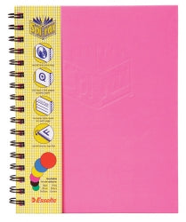 Note Book Spirax 511 A5 H/C Pink