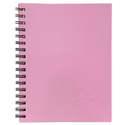 Note Book Spirax 511 A5 Ruled H/C Spiral Light Pink