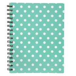 Note Book Spirax 511 A5 Ruled H/C Spiral Spot Green