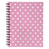 Note Book Spirax 511 A5 Ruled H/C Spiral Spot Pink