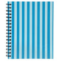 Note Book Spirax 511 A5 Ruled H/C Spiral Stripe Blue