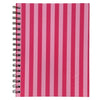 Note Book Spirax 511 A5 Ruled H/C Spiral Stripe Pink