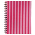 Note Book Spirax 511 A5 Ruled H/C Spiral Stripe Pink