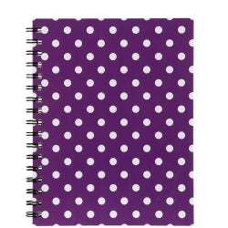 Note Book Spirax 511 H/Cover S/O Spots Purple