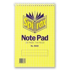 Note Book Spirax 563A S/Hand T/O 200Pg