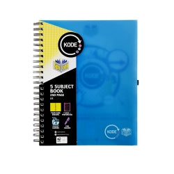 Note Book Spirax 250Pg A4 5 Subject P960 Kode Blue