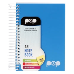 Note Book Spirax Pop A6 P943 400Pg Blue