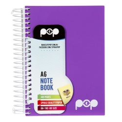 Note Book Spirax Pop A6 P943 400Pg Purple