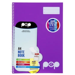 Note Book Spirax Pop A4 P945 120Pg Purple