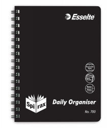 Note Book Spirax 700 A5 Daily Organiser S/O