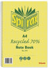 Spirax Recycled Note Book 800 810 A4 120P 5'S