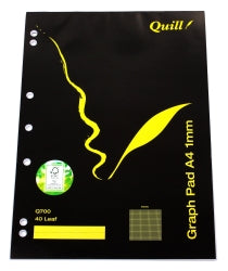 Graph Pad Quill A4 Q700 1Mm Squares 40Lf