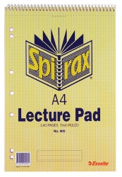 Lecture Pad Spirax 905 A4 T/O 70Lf