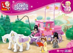 Toy Building Blocks Sluban Girls Dream The Royal Carriage 137 Pcs