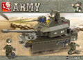 Toy Building Blocks Sluban Army M1A2 Abrams Tank 219 Pce