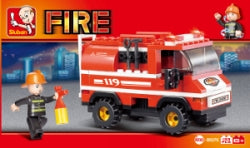 Toy Building Blocks Sluban Fire Mini Fire Truck 133 Pcs