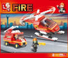 Toy Building Blocks Sluban Fire Airport Firehouse 211 Pcs