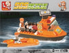 Toy Building Blocks Sluban Sos Rescue Team First Aid Boat 78 Pcs