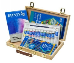 Paint Set Reeves 12Ml Watercolour In Wooden Box Pk12