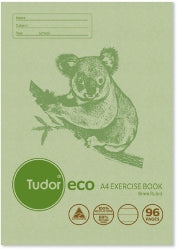 Exercise Book Tudor A4 Eco 100% Recyc  Koala 96Pg