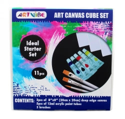 3D Canvas Block Artvibe Includes Canvas/Paints/Brushes