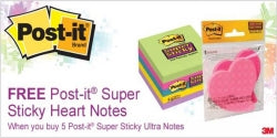 Post-It Notes 654-5Ssuc 76X76Mm With Bonus Heart Shaped Notes